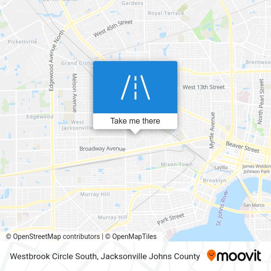 Westbrook Circle South map