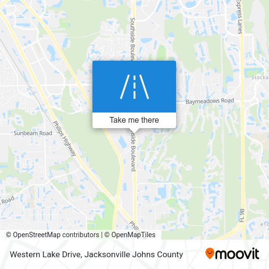 Mapa de Western Lake Drive