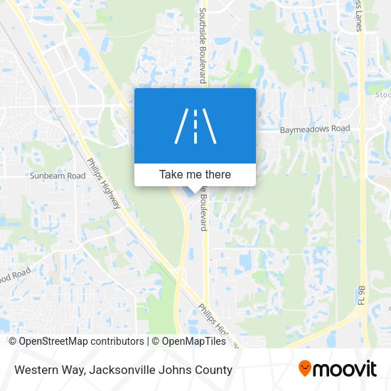 Western Way map