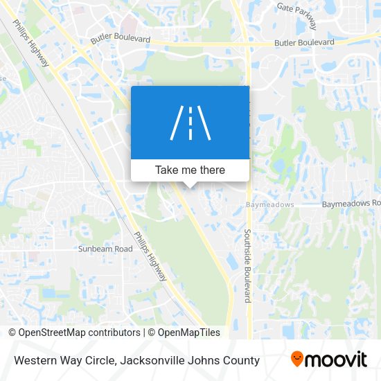 Western Way Circle map
