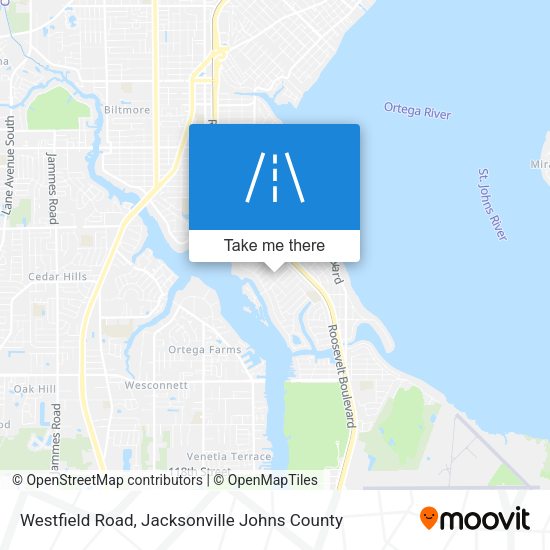 Westfield Road map