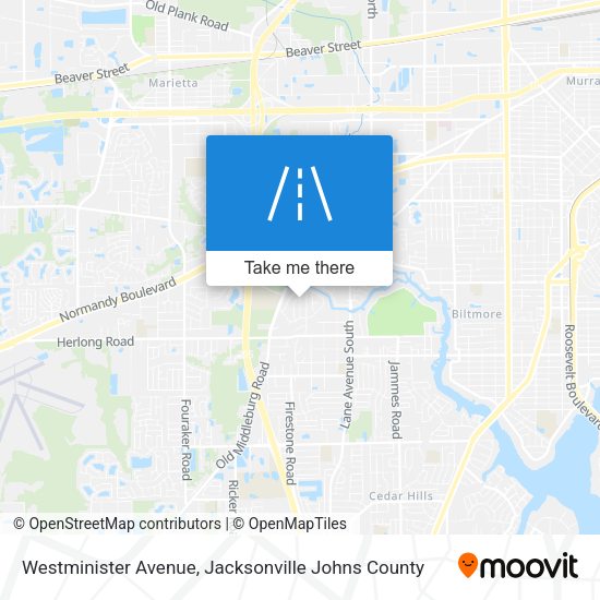 Westminister Avenue map