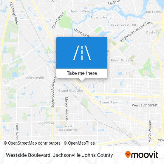 Westside Boulevard map