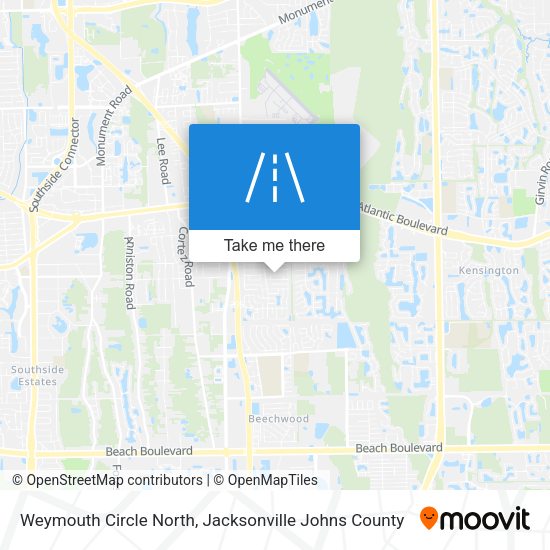 Mapa de Weymouth Circle North