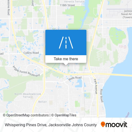 Whispering Pines Drive map