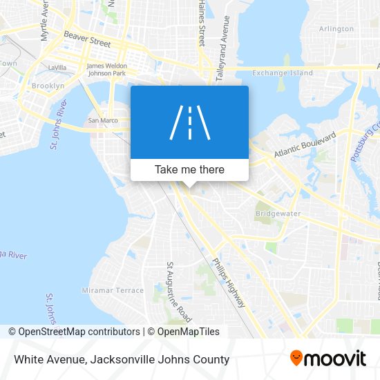 White Avenue map