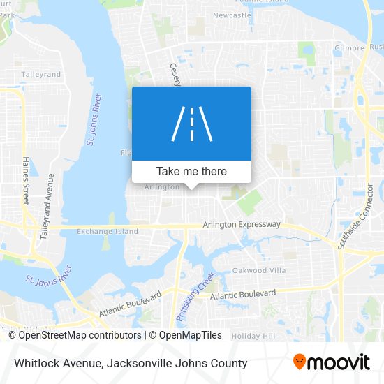 Whitlock Avenue map