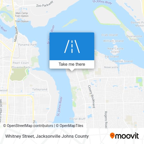 Mapa de Whitney Street