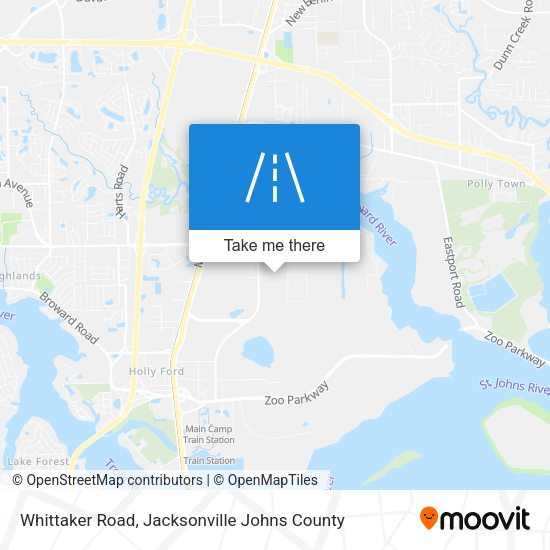 Whittaker Road map