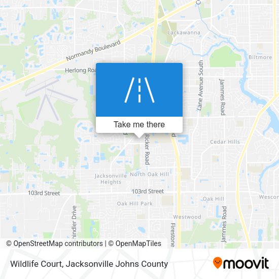 Mapa de Wildlife Court