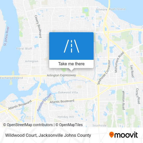 Mapa de Wildwood Court
