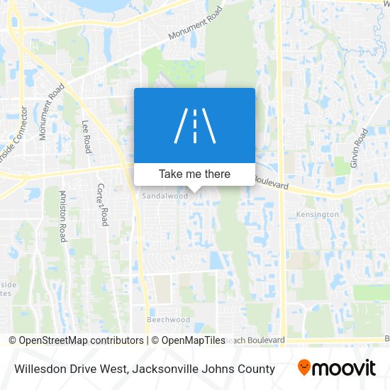 Willesdon Drive West map