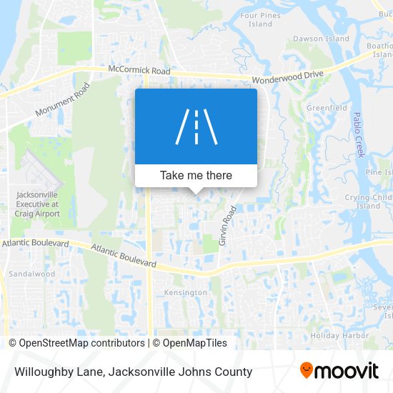 Willoughby Lane map
