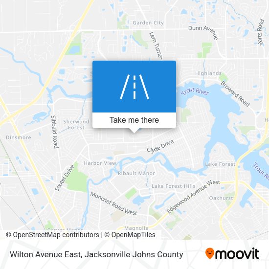 Wilton Avenue East map