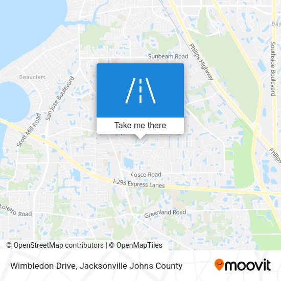 Wimbledon Drive map