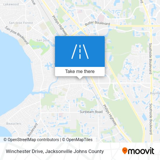 Winchester Drive map