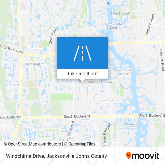 Windchime Drive map
