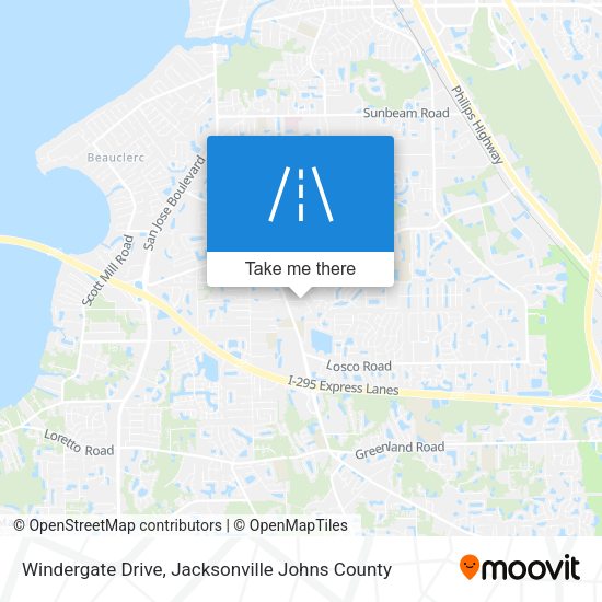 Mapa de Windergate Drive