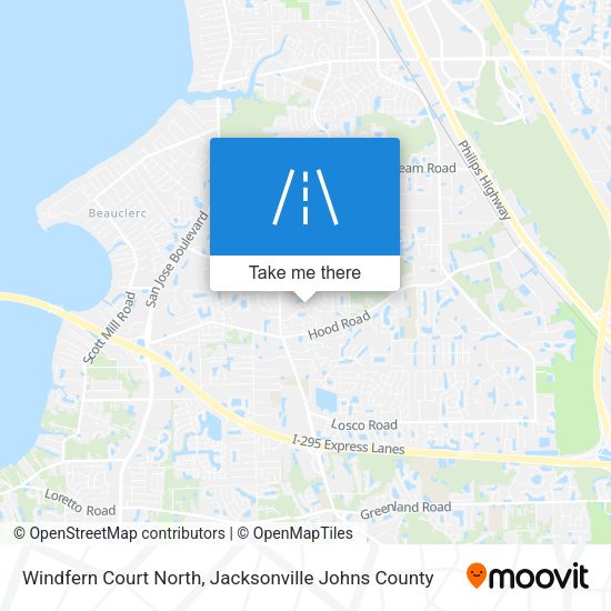 Mapa de Windfern Court North