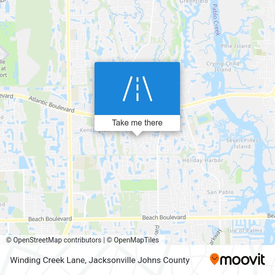 Winding Creek Lane map