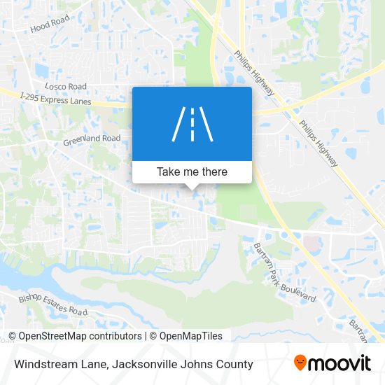Windstream Lane map