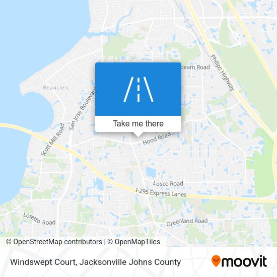 Mapa de Windswept Court