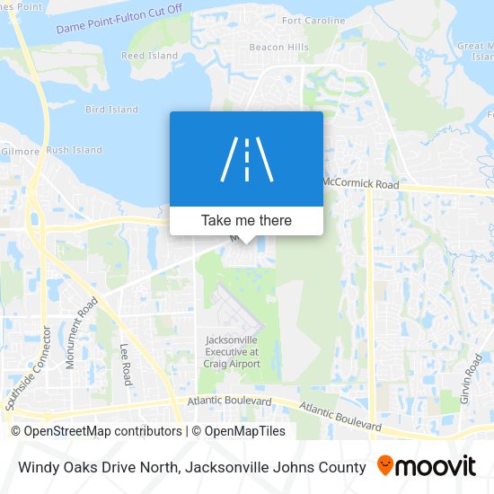 Windy Oaks Drive North map
