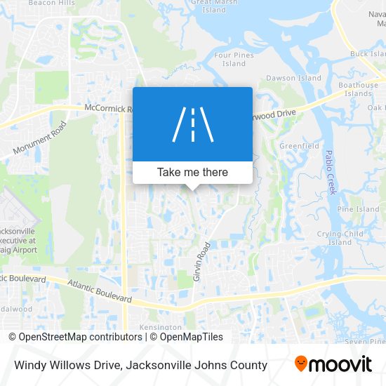 Mapa de Windy Willows Drive