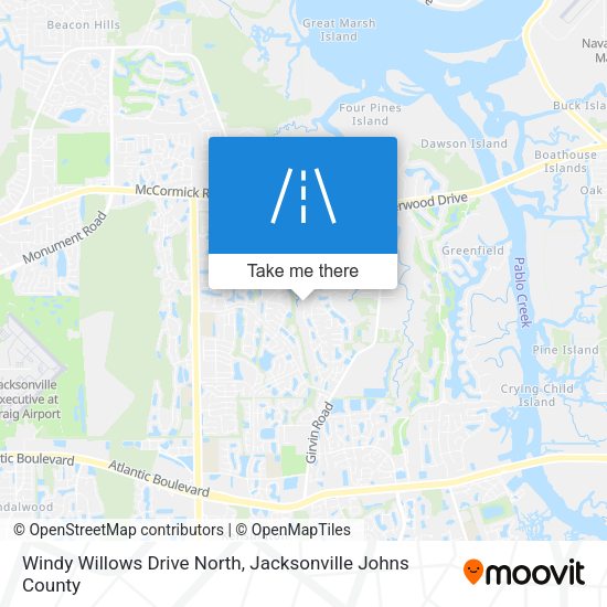 Mapa de Windy Willows Drive North