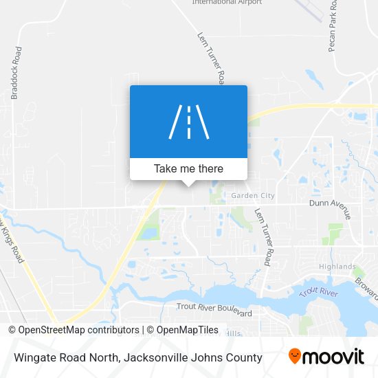 Wingate Road North map