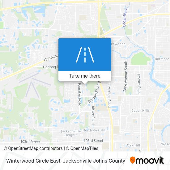 Winterwood Circle East map