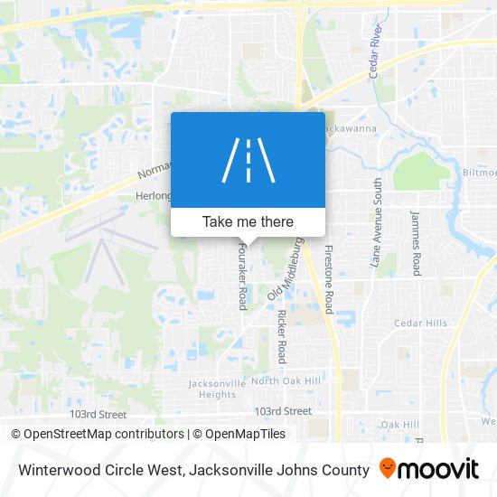 Winterwood Circle West map