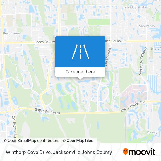Winthorp Cove Drive map