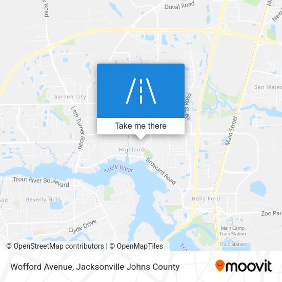 Mapa de Wofford Avenue