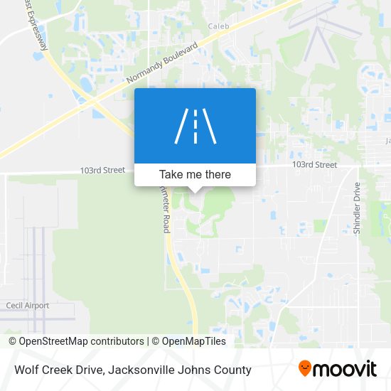 Mapa de Wolf Creek Drive