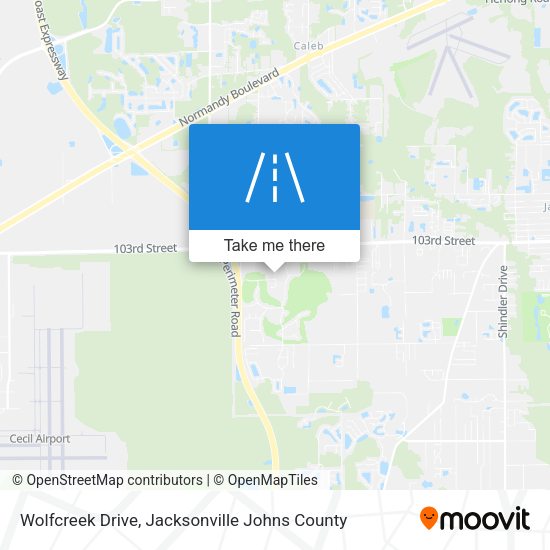 Wolfcreek Drive map
