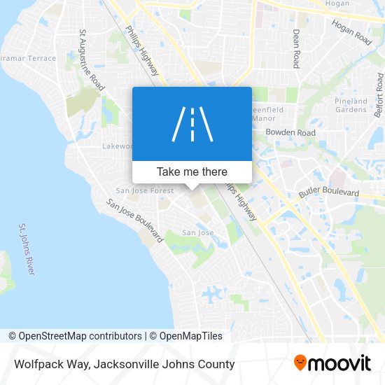Wolfpack Way map