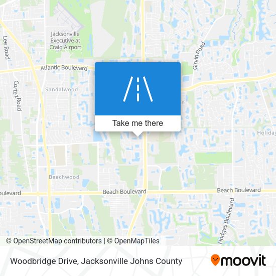 Woodbridge Drive map