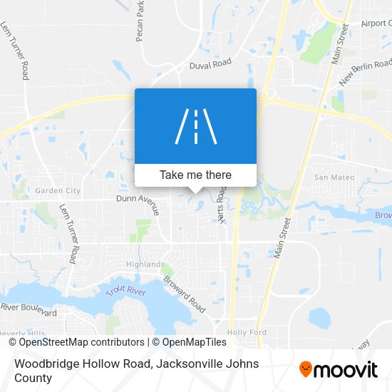 Mapa de Woodbridge Hollow Road