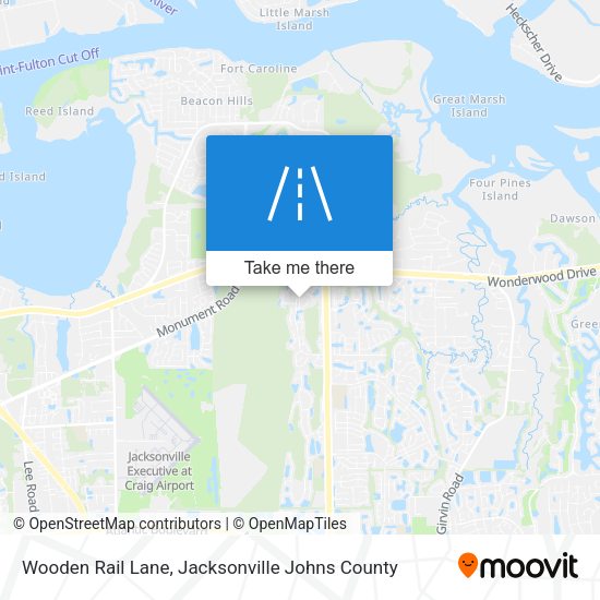 Wooden Rail Lane map