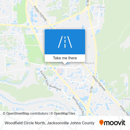 Woodfield Circle North map