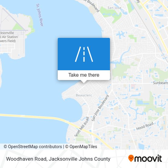 Woodhaven Road map