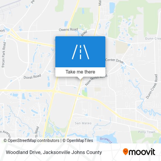 Woodland Drive map
