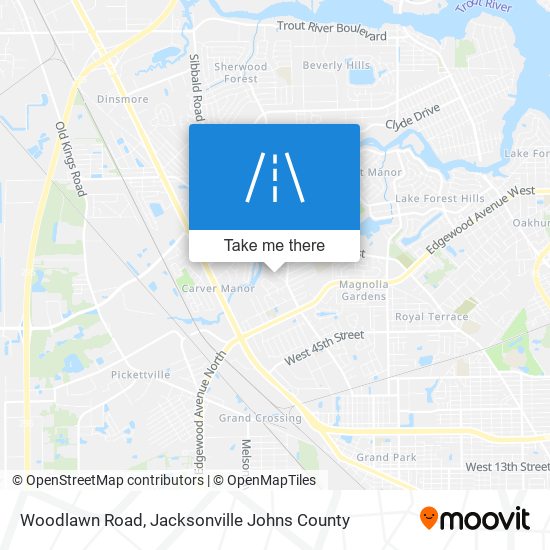 Woodlawn Road map