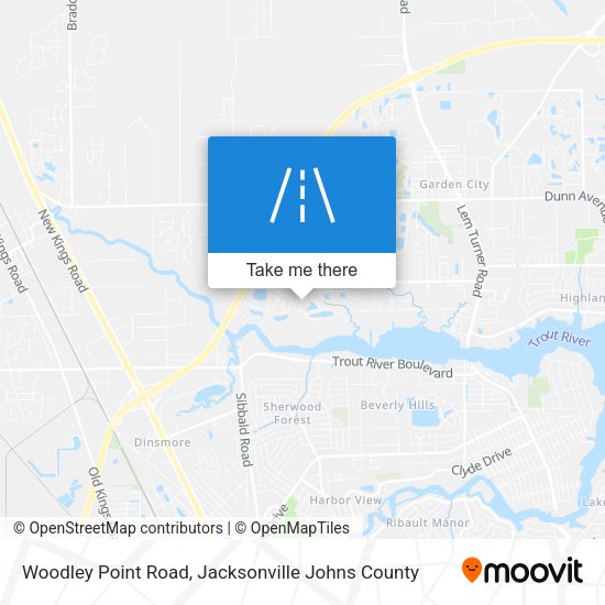 Woodley Point Road map