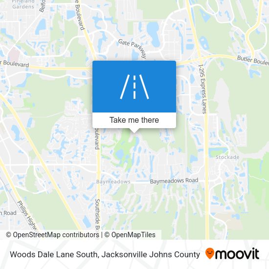 Woods Dale Lane South map