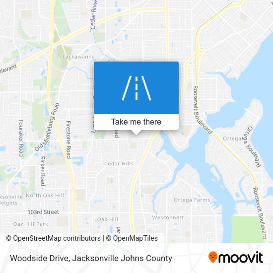 Woodside Drive map