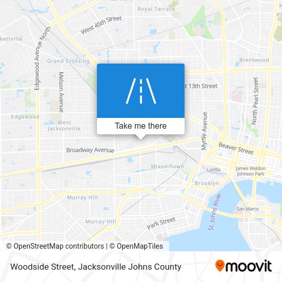Woodside Street map