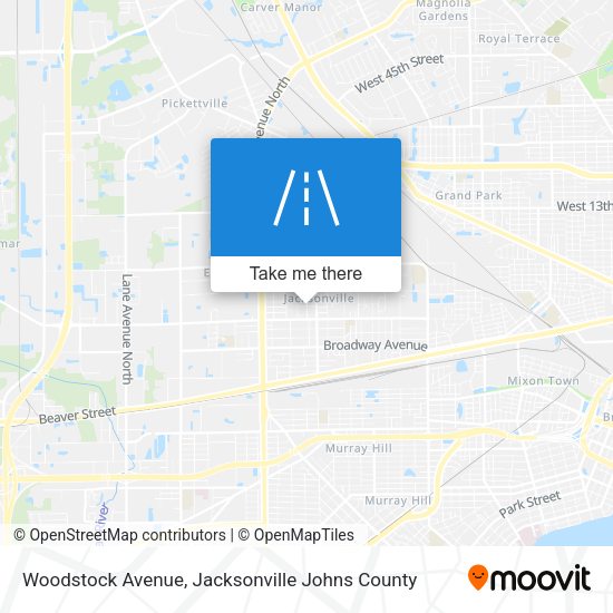 Mapa de Woodstock Avenue