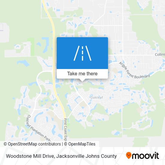 Mapa de Woodstone Mill Drive